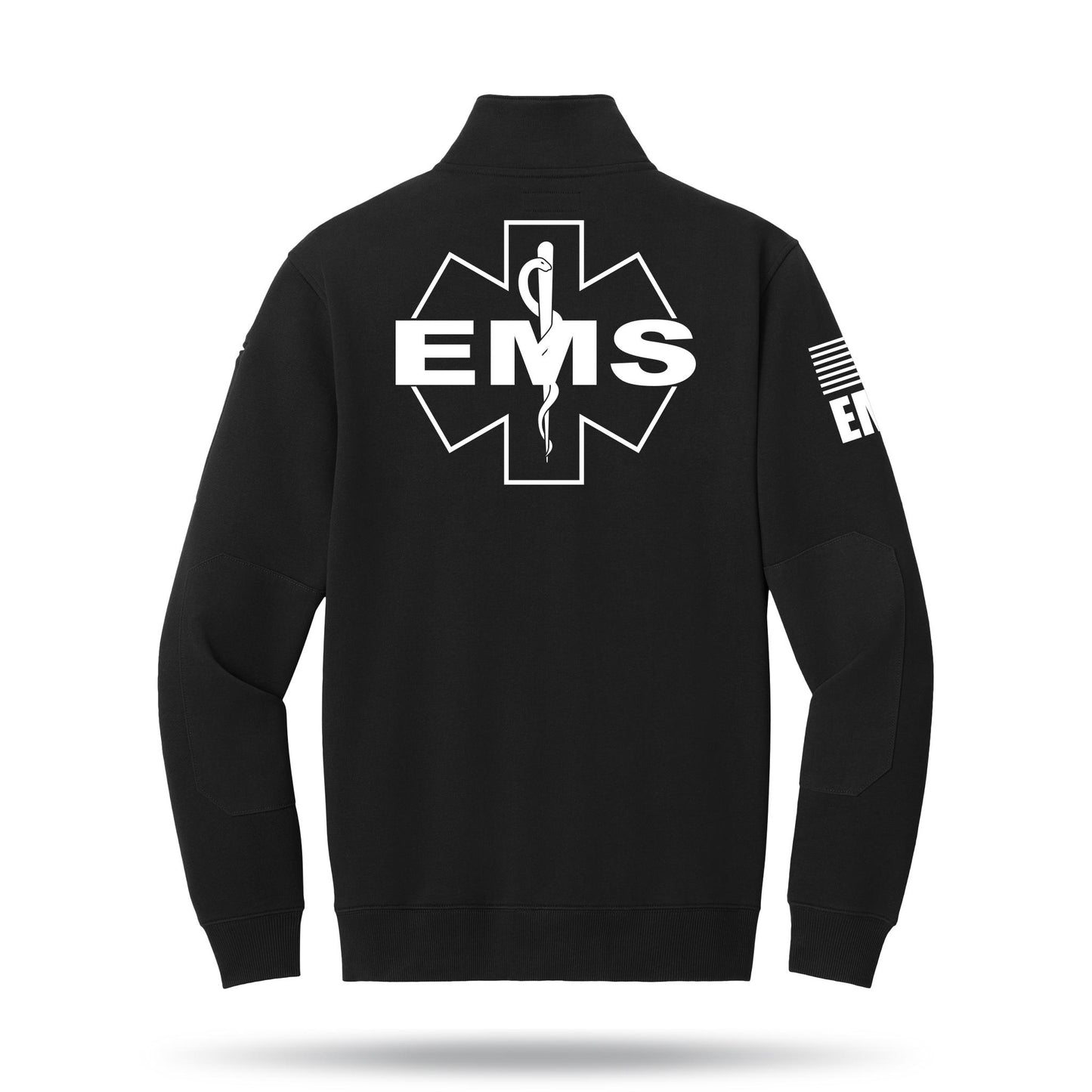[EMS] Tough Fleece Quarter Zip [BLK/WHT]-13 Fifty Apparel