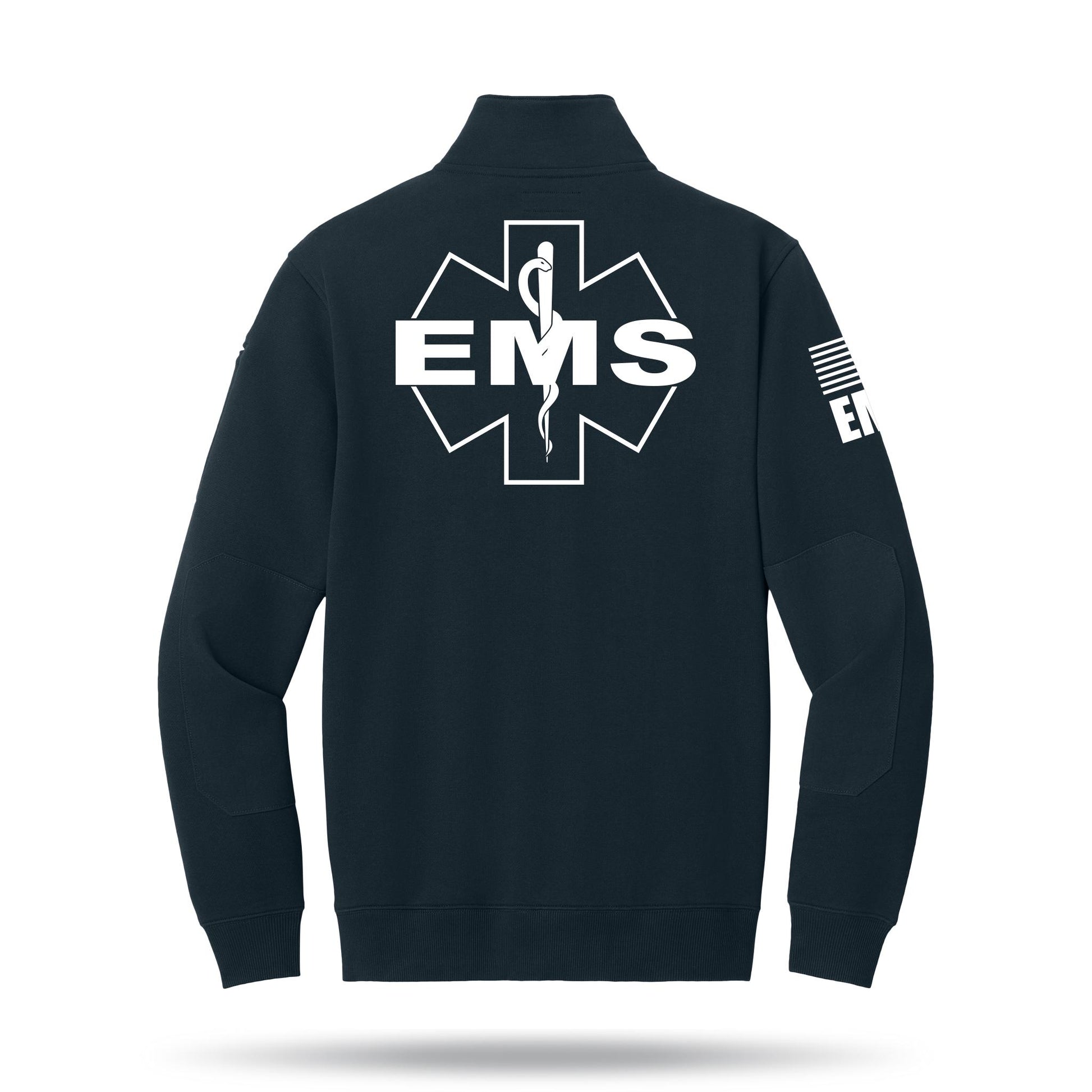 [EMS] Tough Fleece Quarter Zip [NVY/WHT]﻿﻿-13 Fifty Apparel