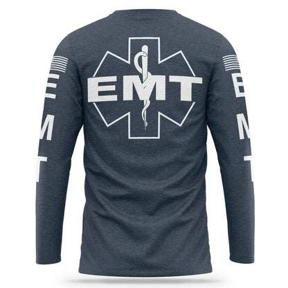 [EMT] Cotton Blend Long Sleeve [NVY/WHT]-13 Fifty Apparel