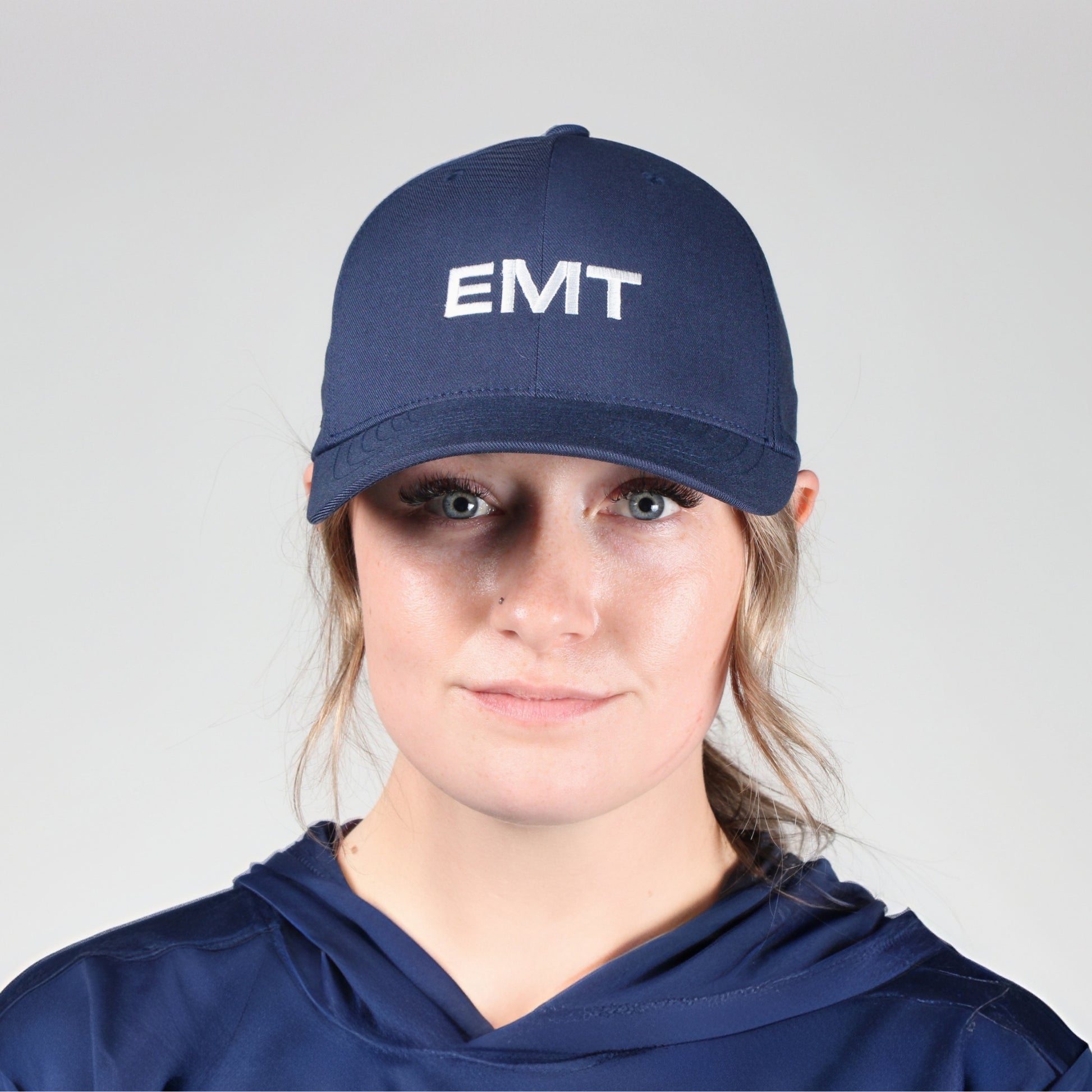 [EMT] Embroidered Flexfit® Adjustable Cap [NVY/WHT]-13 Fifty Apparel