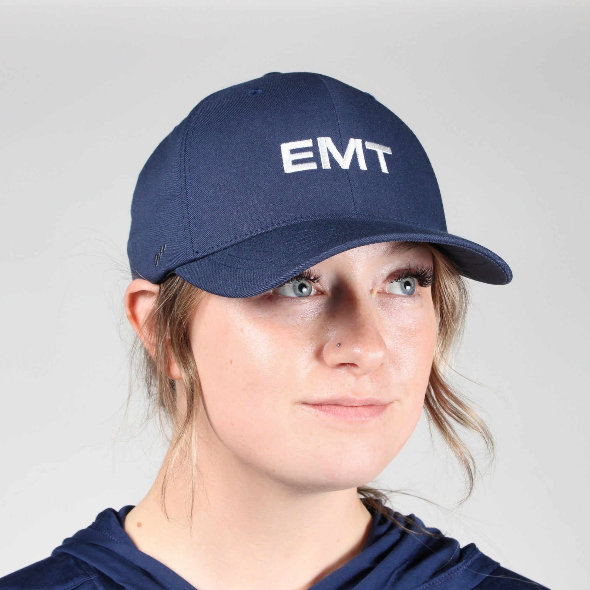 [EMT] Embroidered Flexfit® Adjustable Cap [NVY/WHT]-13 Fifty Apparel