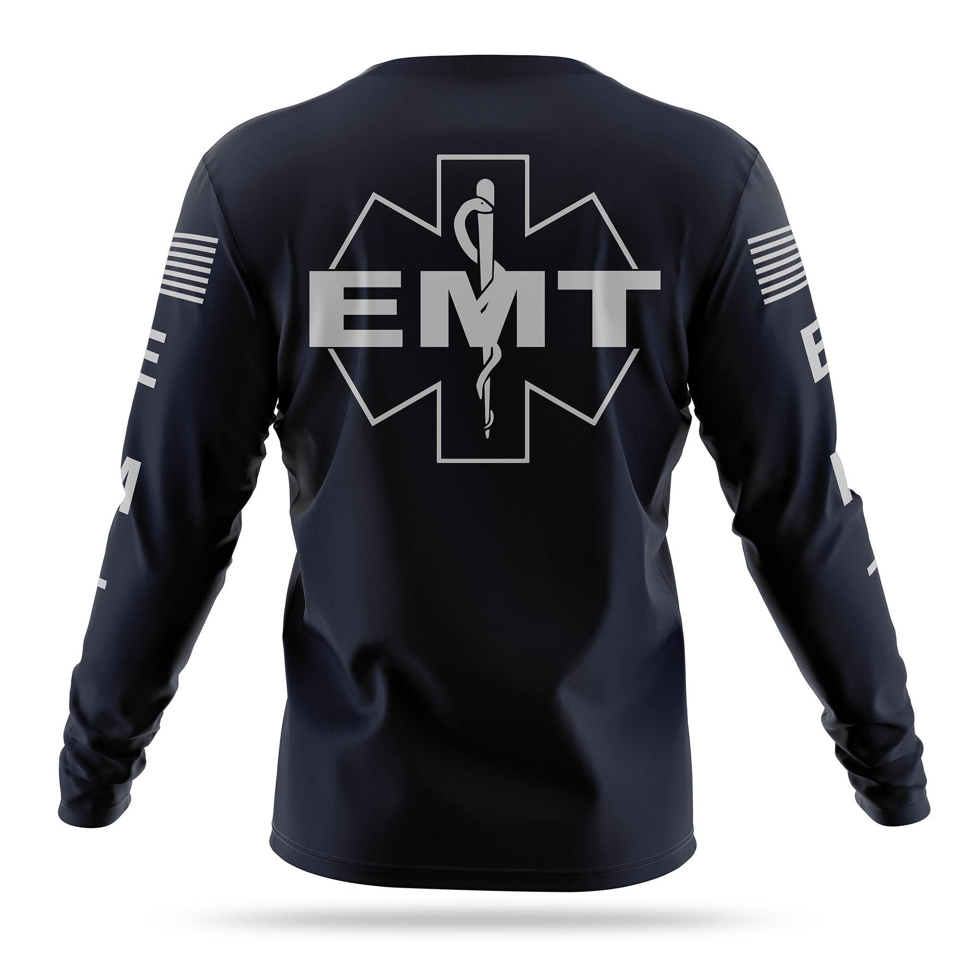 [EMT] Men's Performance Long Sleeve [NVY/WHT]-13 Fifty Apparel