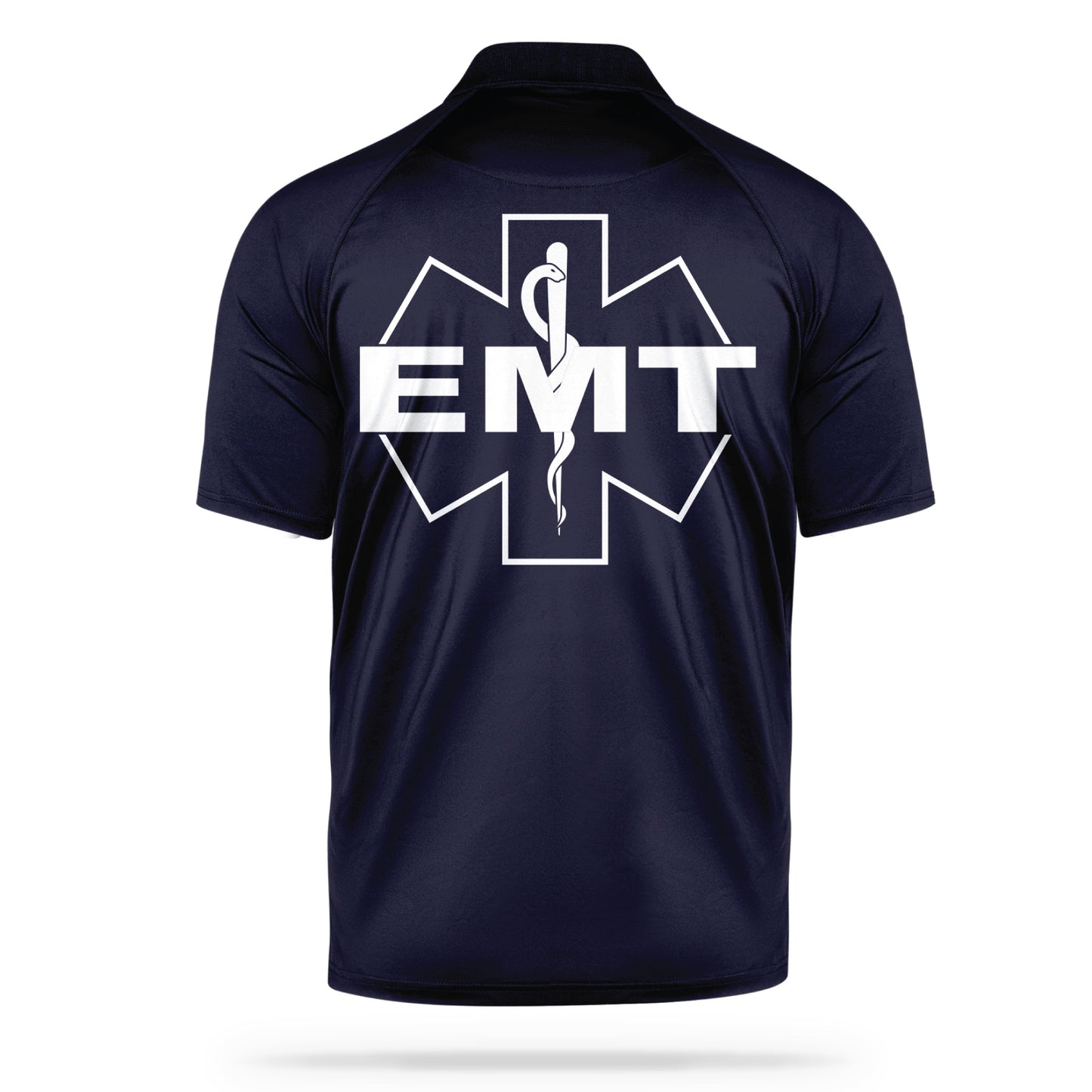 [EMT] Men's Performance Polo [NVY/WHT]-13 Fifty Apparel