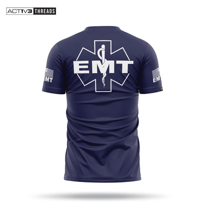 [EMT] Men's Performance Shirt [NVY/WHT]-13 Fifty Apparel