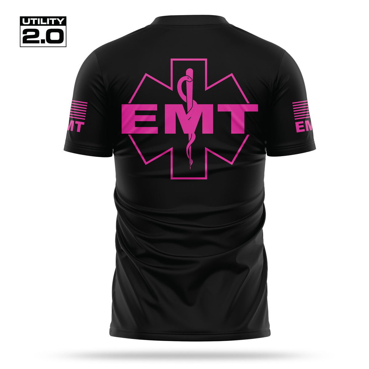 [EMT] Men's Utility 2.0 Short Sleeve [BLK/PNK] 13 Fifty Apparel 