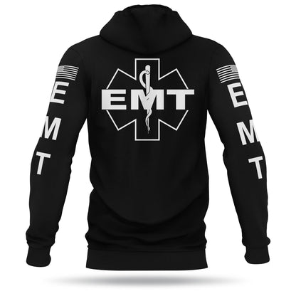 [EMT] Performance Hoodie 2.0 [BLK/WHT]-13 Fifty Apparel