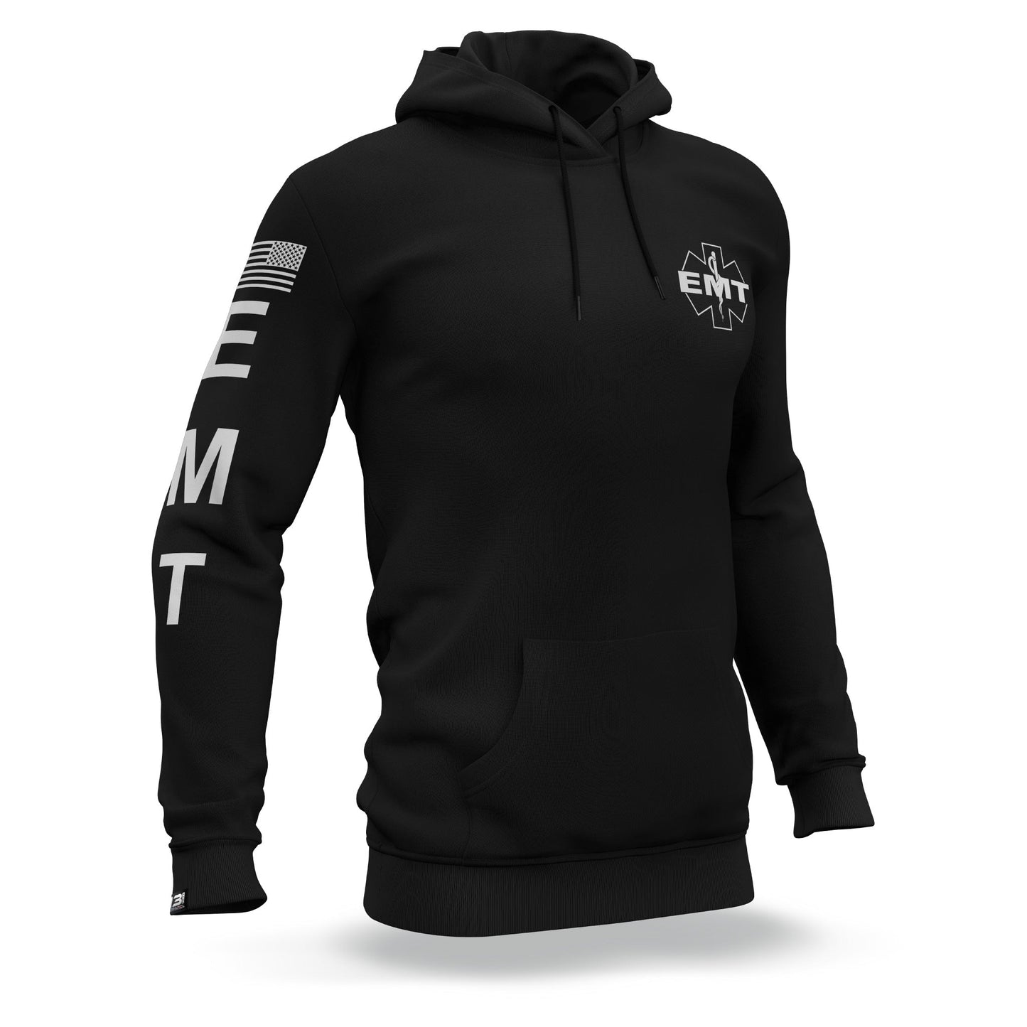 [EMT] Performance Hoodie 2.0 [BLK/WHT]-13 Fifty Apparel