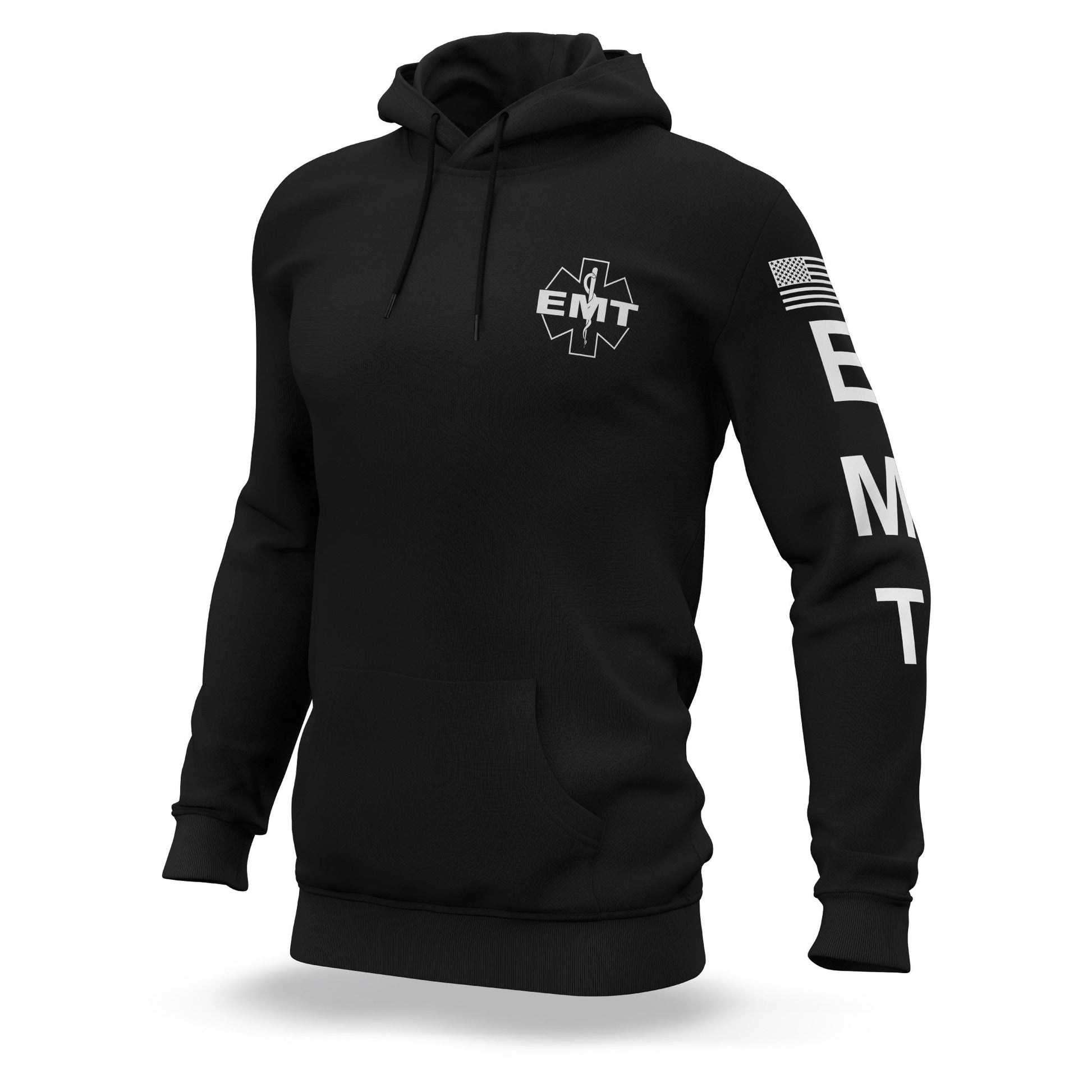 [EMT] Performance Hoodie 2.0 [BLK/WHT]-13 Fifty Apparel