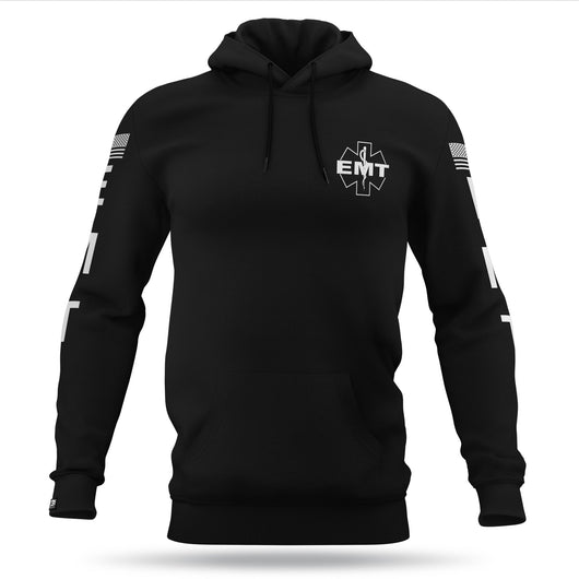 [EMT] Performance Hoodie 2.0 [BLK/WHT]-13 Fifty Apparel