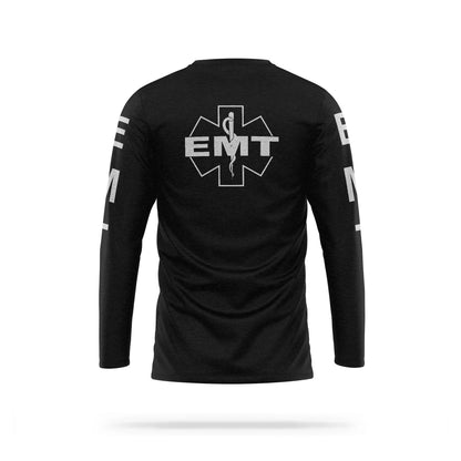 [EMT] Reflective Cotton Blend Long Sleeve [BLK/REF]-13 Fifty Apparel