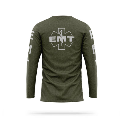 [EMT] Reflective Cotton Blend Long Sleeve [GRN/REF]-13 Fifty Apparel