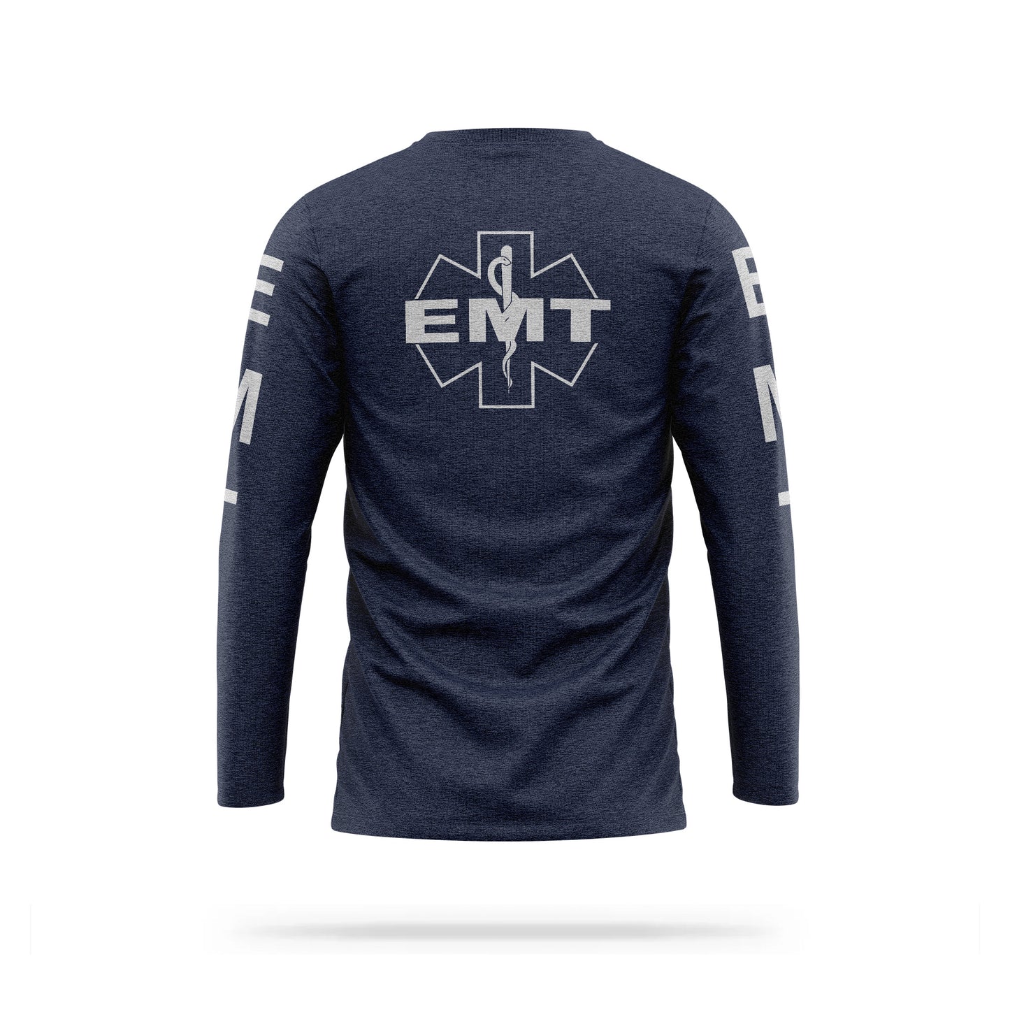 [EMT] Reflective Cotton Blend Long Sleeve [NVY/REF]-13 Fifty Apparel