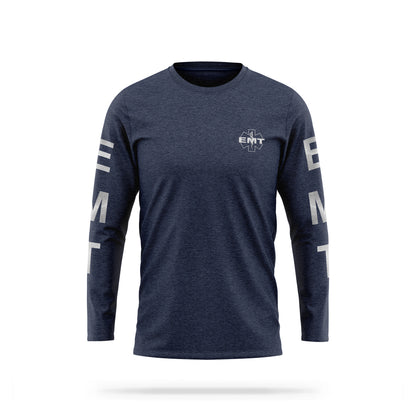 [EMT] Reflective Cotton Blend Long Sleeve [NVY/REF]-13 Fifty Apparel