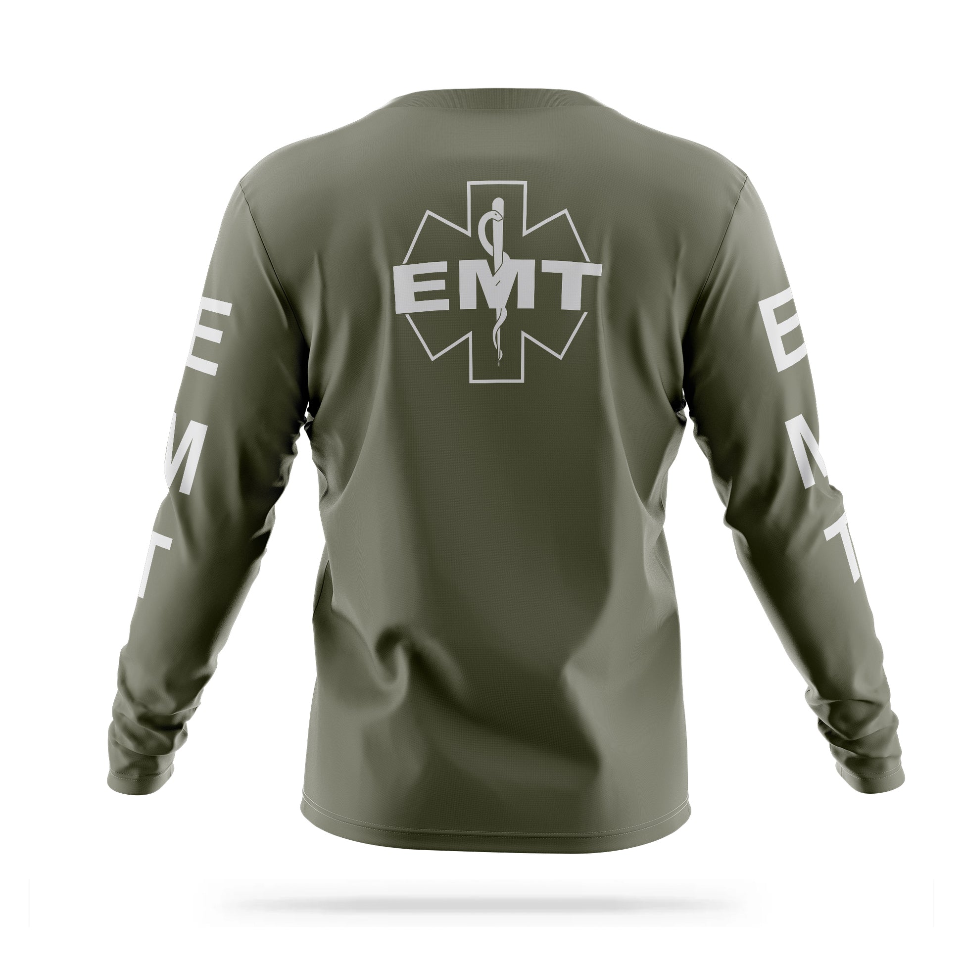 [EMT] Reflective Men's Utility Long Sleeve [GRN/REF] 13 Fifty Apparel 