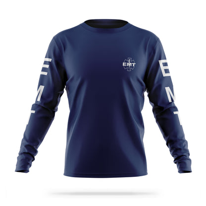 [EMT] Reflective Men's Utility Long Sleeve [NVY/REF] 13 Fifty Apparel 