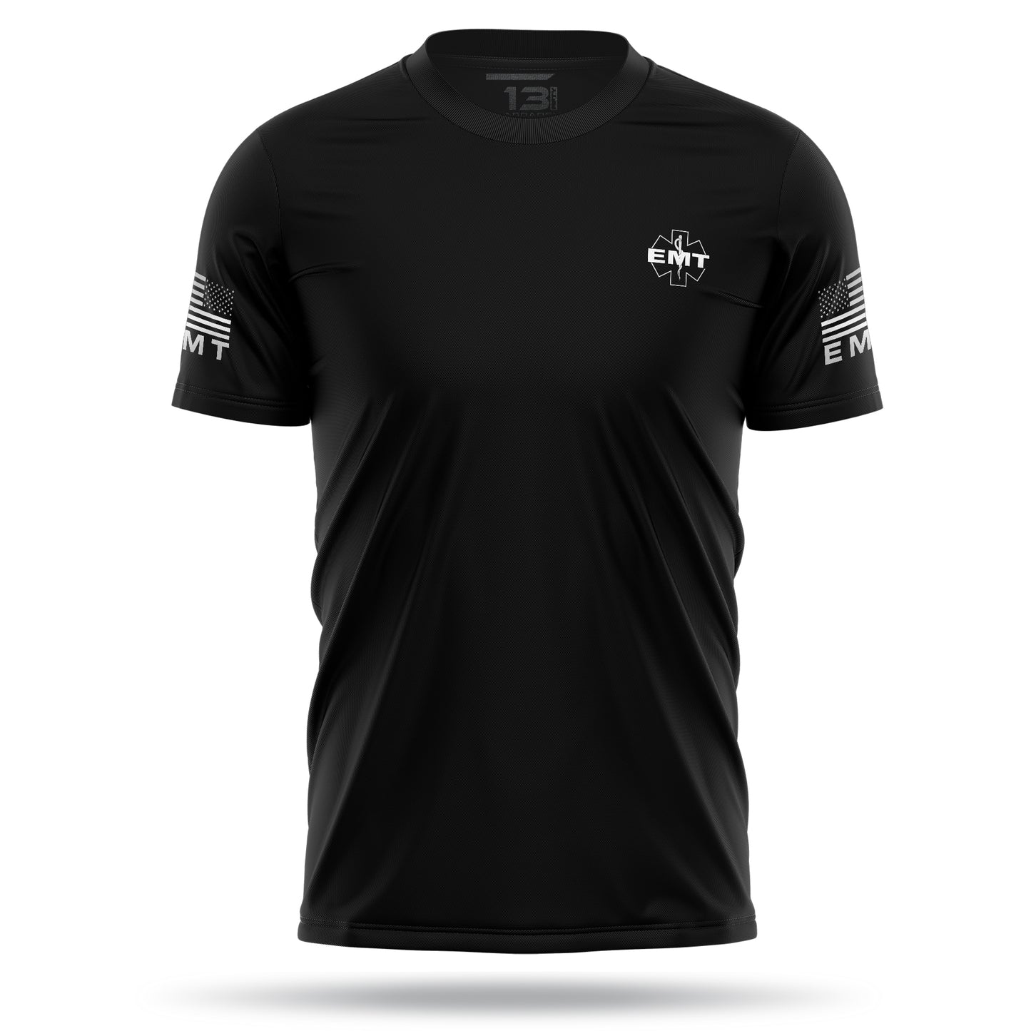 [EMT] Reflective Men's Utility Shirt [BLK/REF]-13 Fifty Apparel