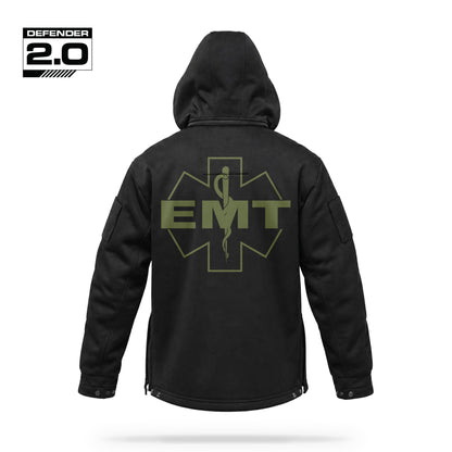 [EMT] Tactical Defender Jacket [BLK/GRN]-13 Fifty Apparel