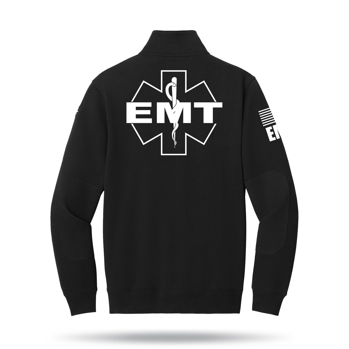 [EMT] Tough Fleece Quarter Zip [BLK/WHT]-13 Fifty Apparel