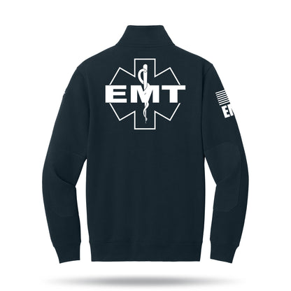[EMT] Tough Fleece Quarter Zip [NVY/WHT]-13 Fifty Apparel