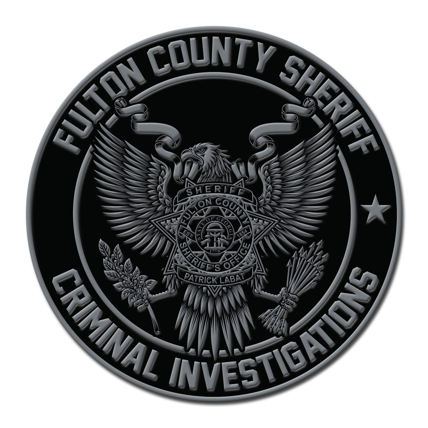 [FCSO] CID UNIT PVC Patch-13 Fifty Apparel