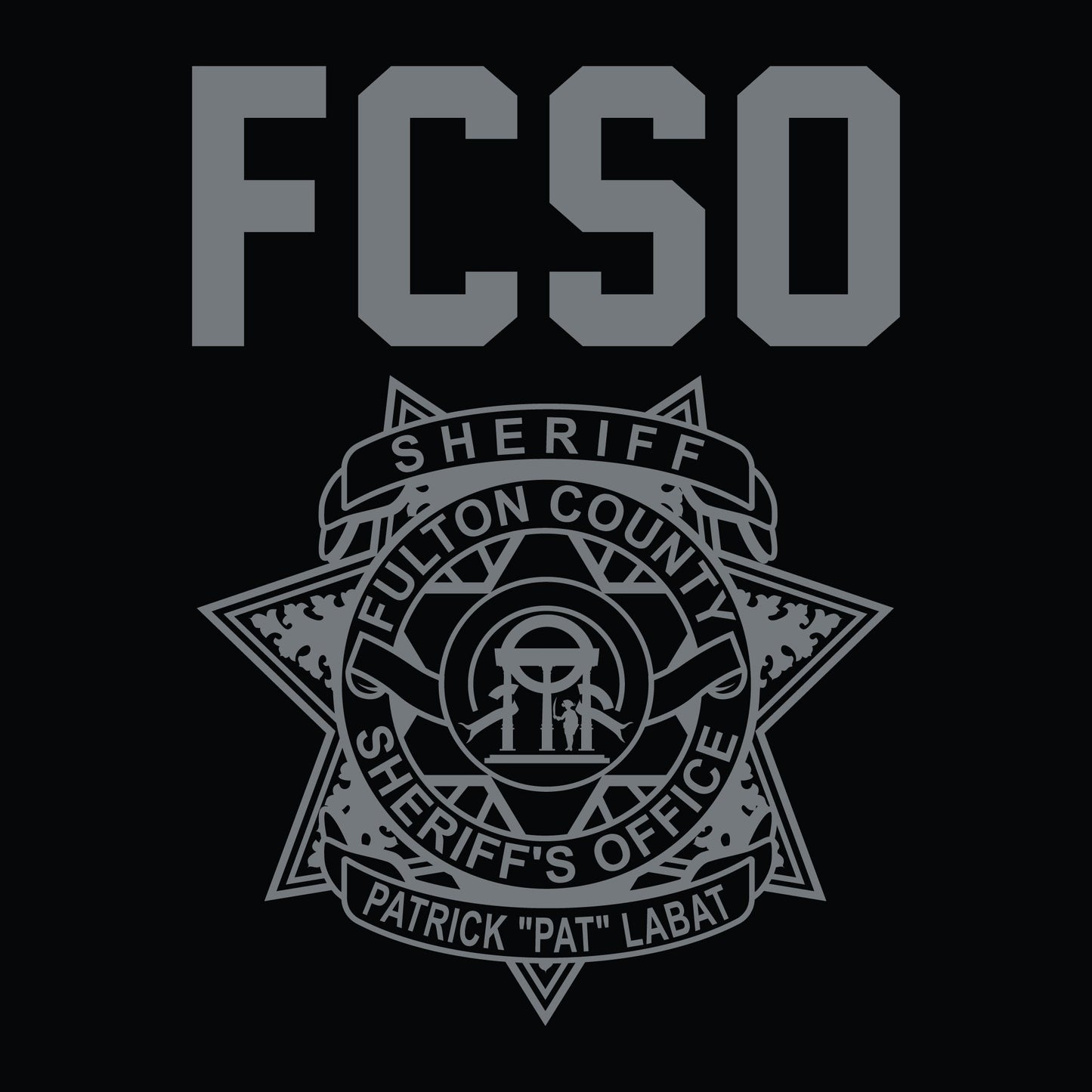 [FCSO] CID UNIT Utility Long Sleeve [BLK/GRY]-13 Fifty Apparel