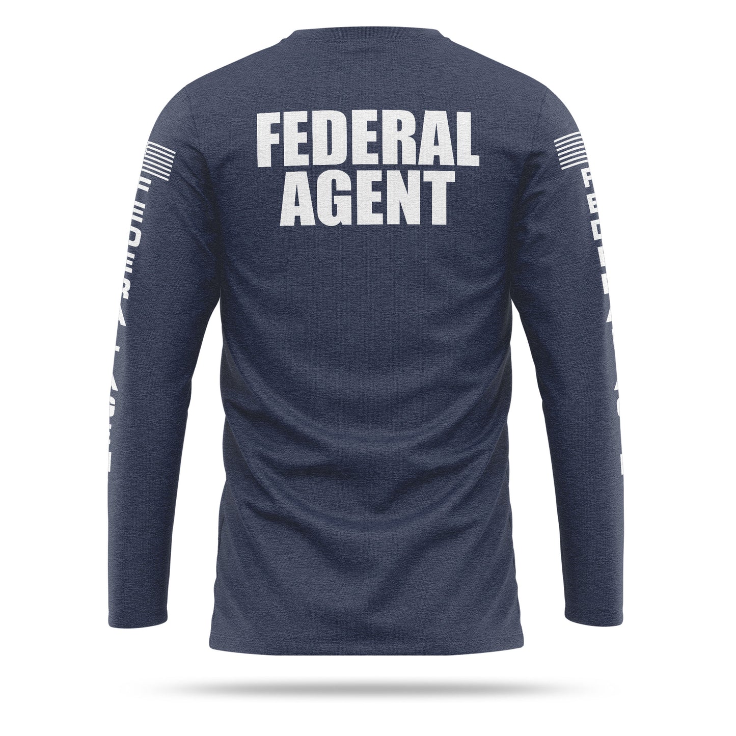 [FEDERAL AGENT] Cotton Blend Long Sleeve [NVY/WHT]-13 Fifty Apparel