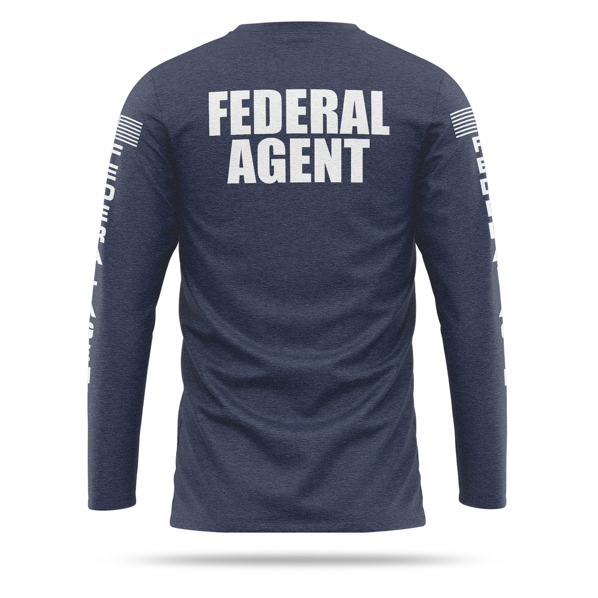 [FEDERAL AGENT] Cotton Blend Long Sleeve [NVY/WHT]-13 Fifty Apparel