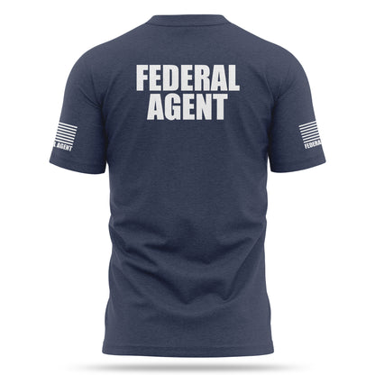 [FEDERAL AGENT] Cotton Blend Shirt [NVY/WHT]-13 Fifty Apparel