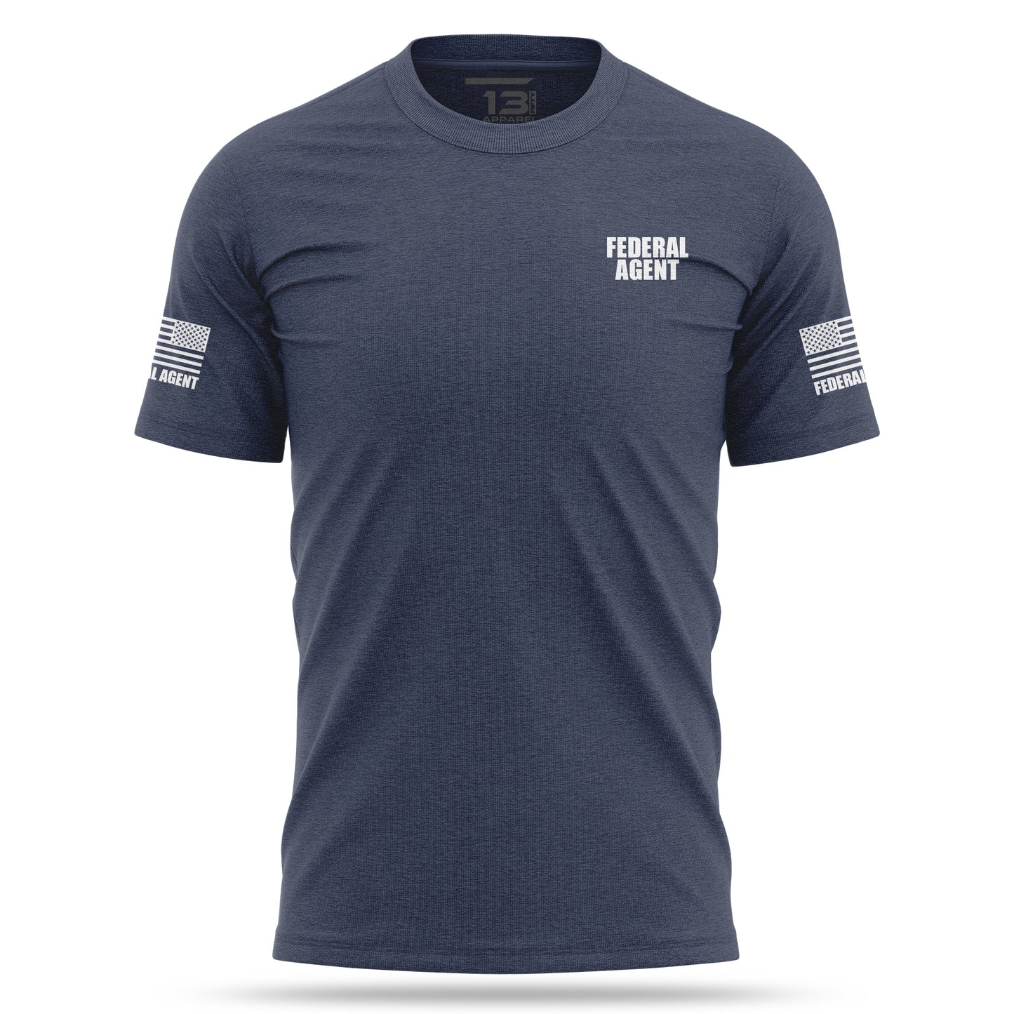 [FEDERAL AGENT] Cotton Blend Shirt [NVY/WHT]-13 Fifty Apparel
