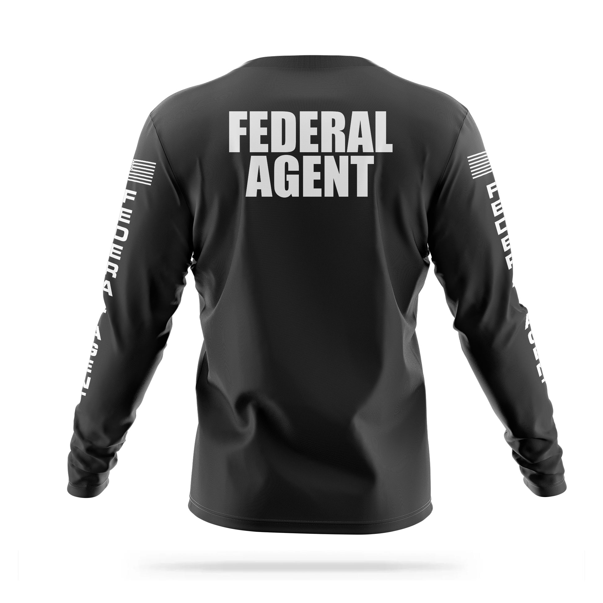 [FEDERAL AGENT] Men's Utility Long Sleeve [BLK/WHT]-13 Fifty Apparel