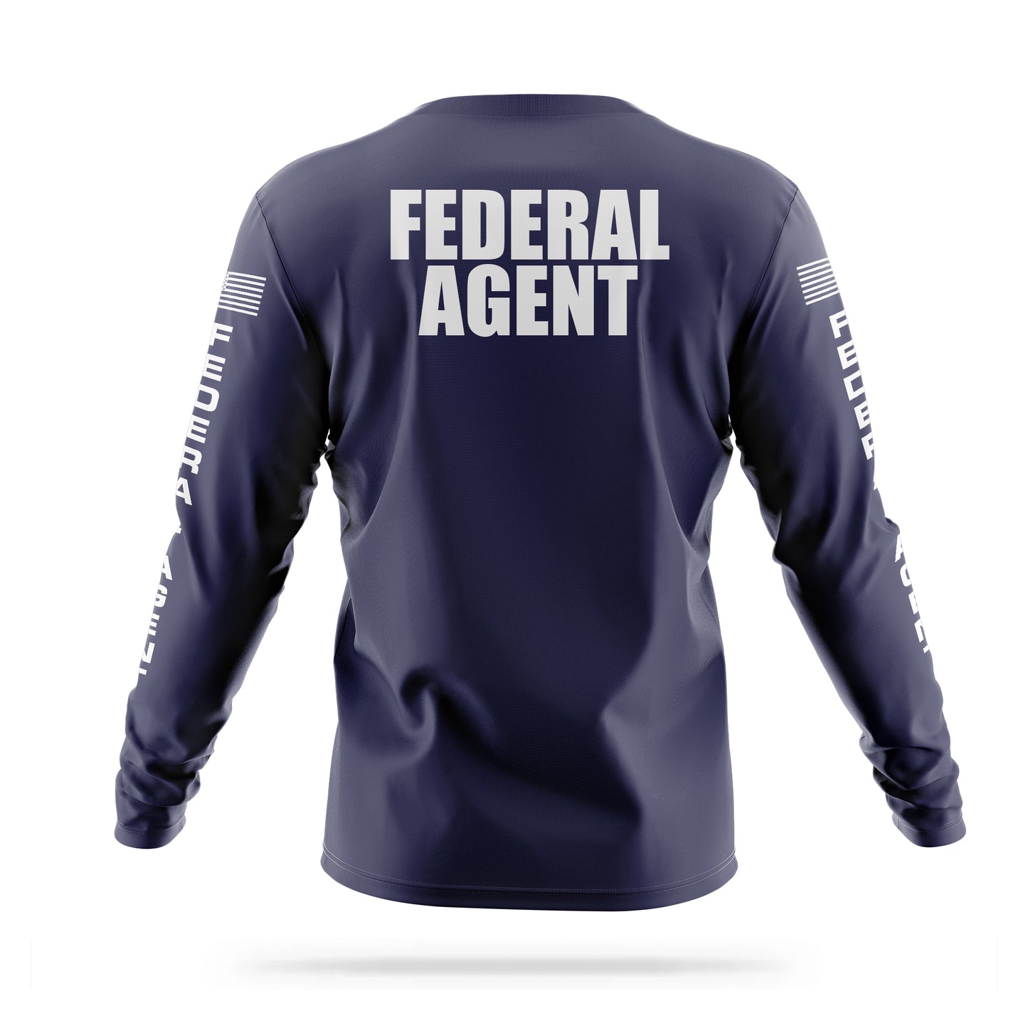 [FEDERAL AGENT] Men's Utility Long Sleeve [NVY/WHT]﻿﻿﻿-13 Fifty Apparel