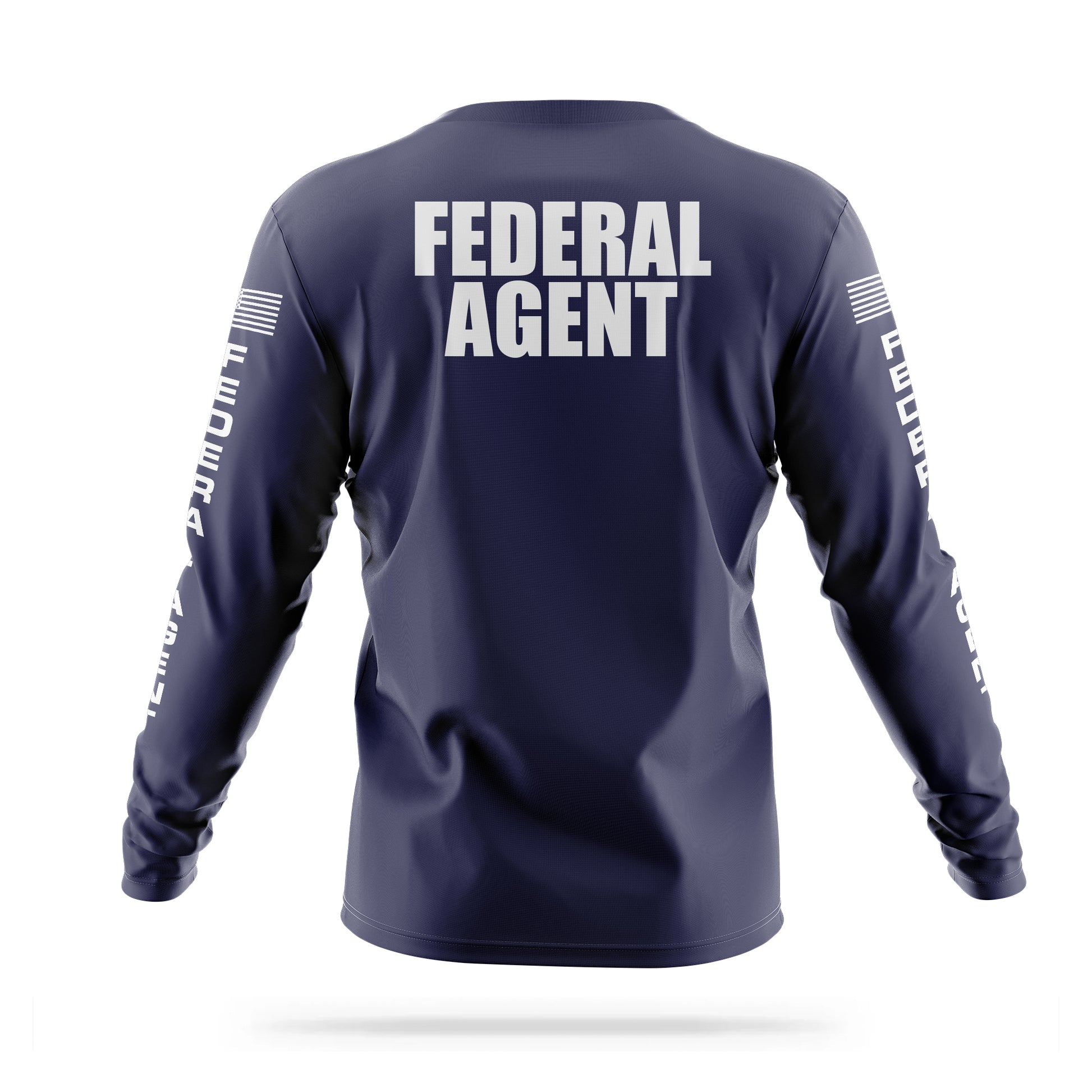 [FEDERAL AGENT] Men's Utility Long Sleeve [NVY/WHT]﻿﻿﻿-13 Fifty Apparel