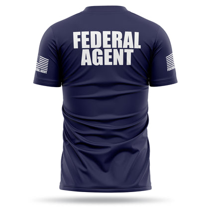 [FEDERAL AGENT] Men's Utility Shirt [NVY/WHT]-13 Fifty Apparel