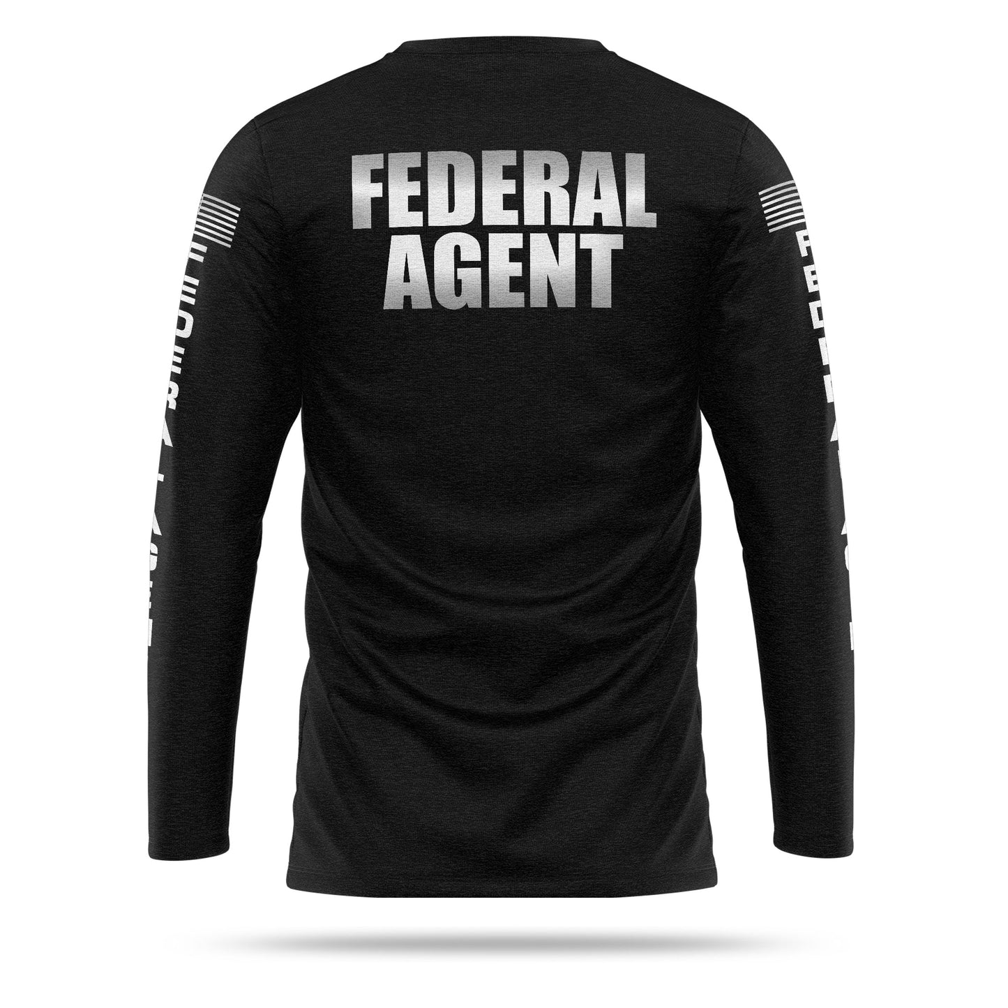 [FEDERAL AGENT] Reflective Cotton Blend Long Sleeve [BLK/REF]-13 Fifty Apparel