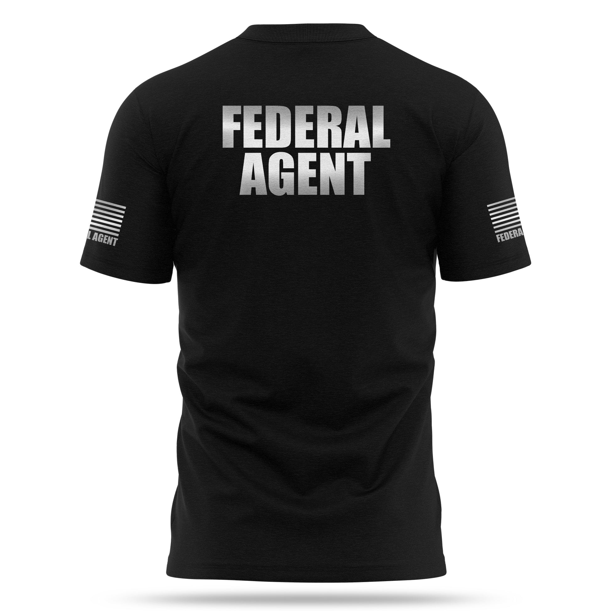 [FEDERAL AGENT] Reflective Cotton Blend Shirt [BLK/REF]-13 Fifty Apparel