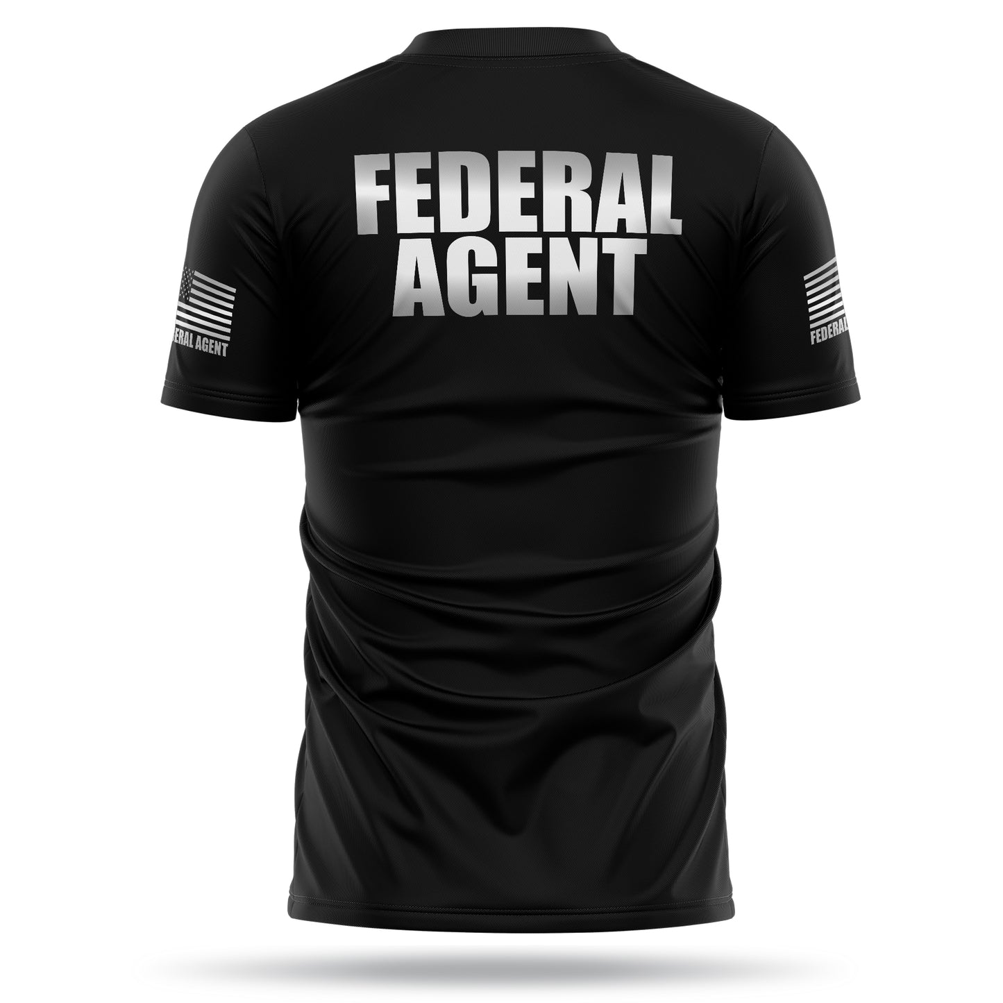 [FEDERAL AGENT] Reflective Men's Utility Shirt [BLK/REF]-13 Fifty Apparel