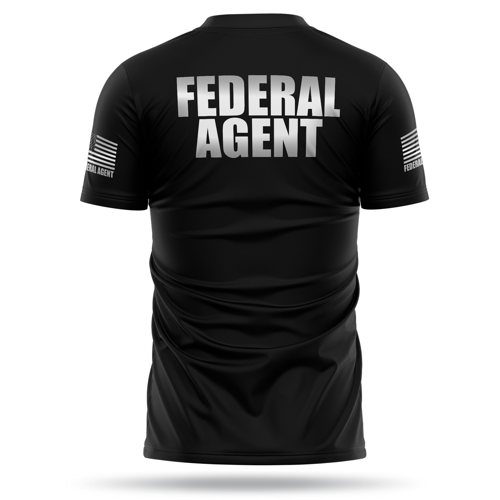 [FEDERAL AGENT] Reflective Men's Utility Shirt [BLK/REF]-13 Fifty Apparel