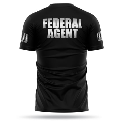 [FEDERAL AGENT] Reflective Men's Utility Shirt [BLK/REF]-13 Fifty Apparel