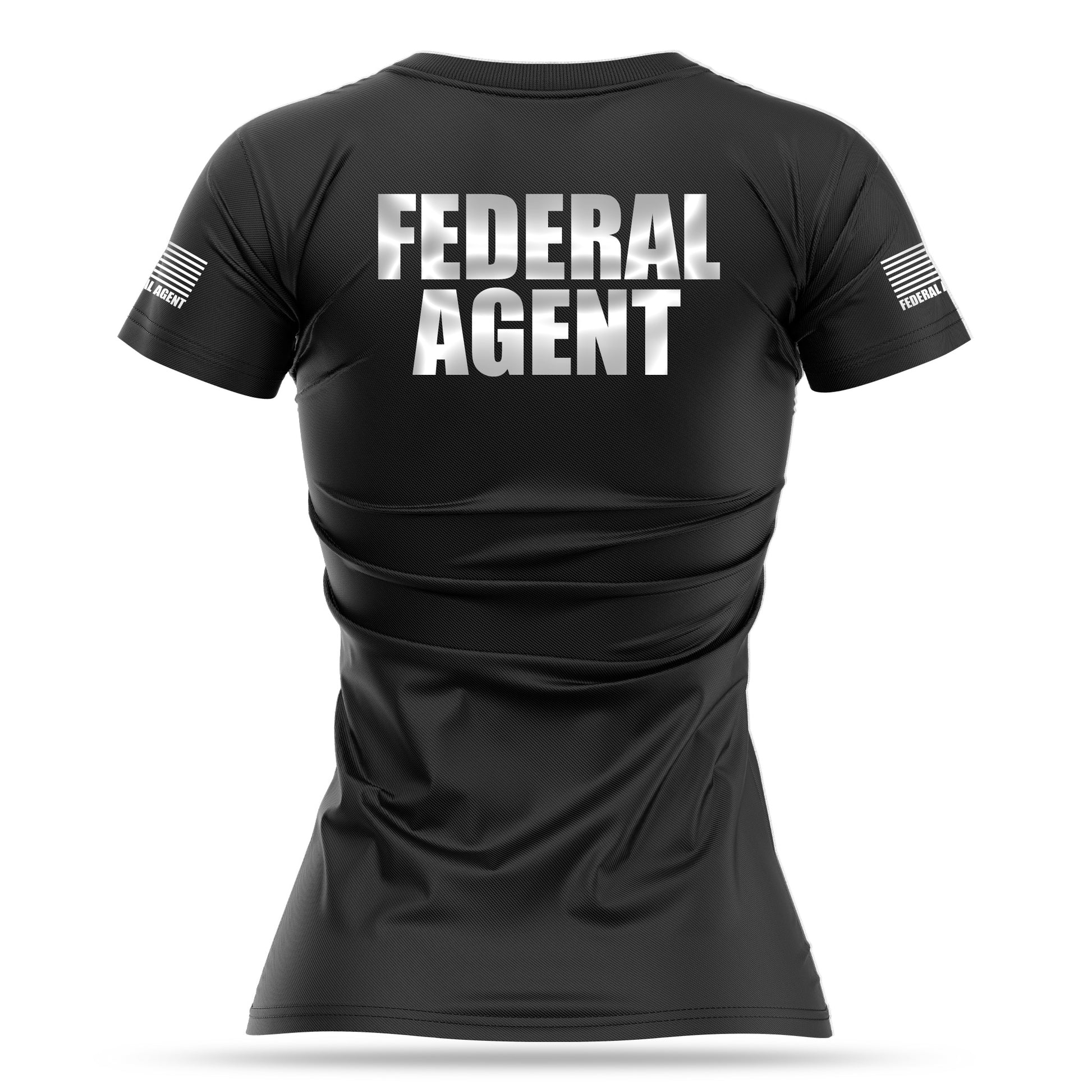 [FEDERAL AGENT] Reflective Women's Utility Shirt [BLK/REF]-13 Fifty Apparel