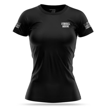 [FEDERAL AGENT] Reflective Women's Utility Shirt [BLK/REF]-13 Fifty Apparel