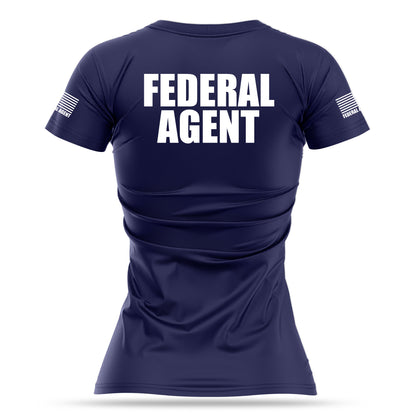 [FEDERAL AGENT] Women's Utility Shirt [NVY/WHT]-13 Fifty Apparel
