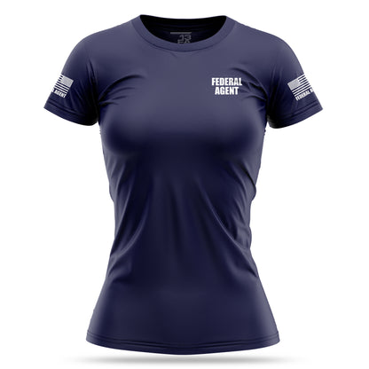 [FEDERAL AGENT] Women's Utility Shirt [NVY/WHT]-13 Fifty Apparel