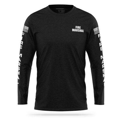 [FIRE MARSHAL] Cotton Blend Long Sleeve [BLK/WHT]-13 Fifty Apparel