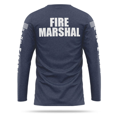 [FIRE MARSHAL] Cotton Blend Long Sleeve [NVY/WHT]-13 Fifty Apparel