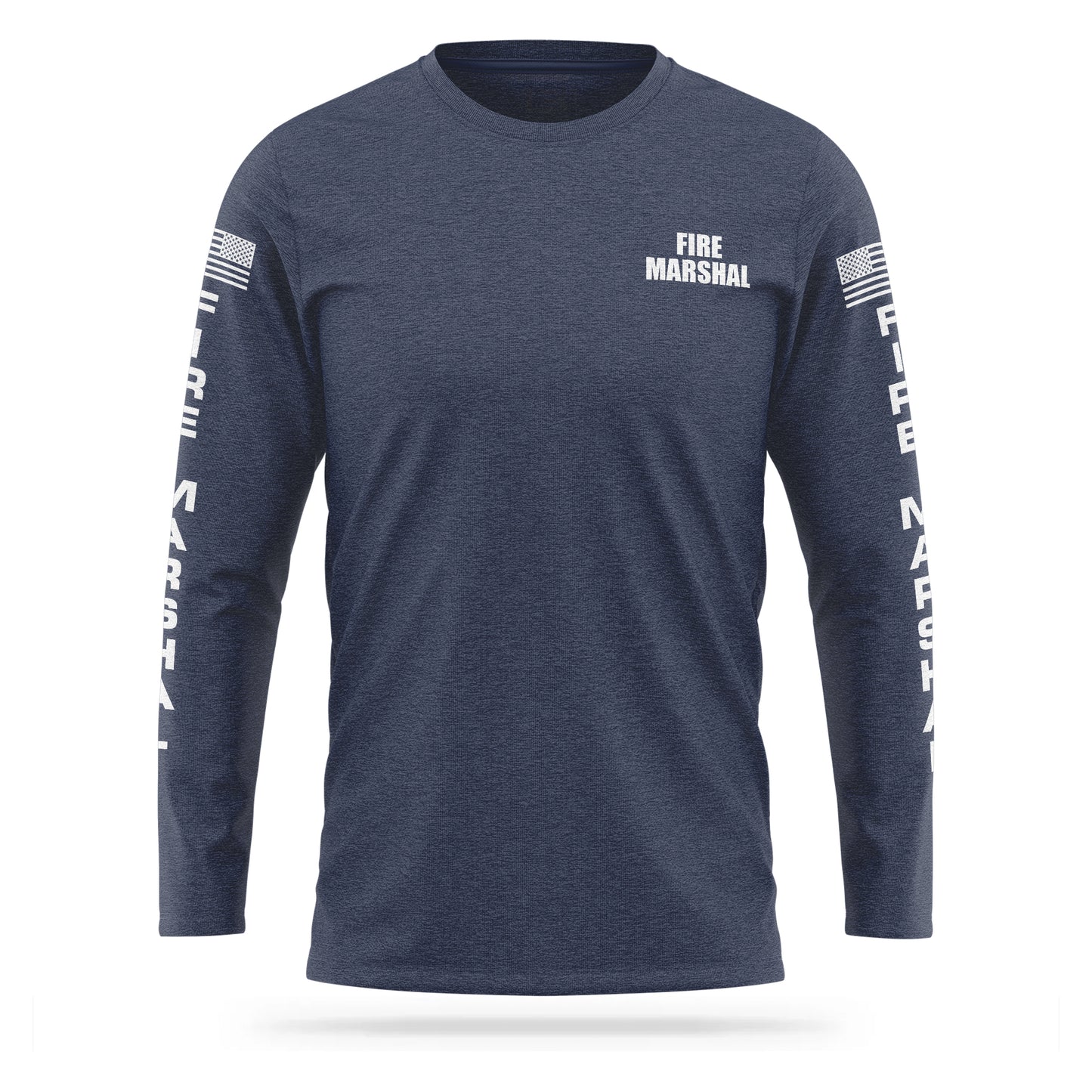 [FIRE MARSHAL] Cotton Blend Long Sleeve [NVY/WHT]-13 Fifty Apparel