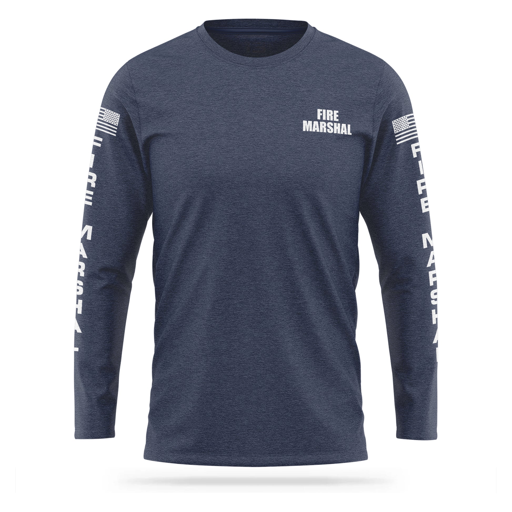 [FIRE MARSHAL] Cotton Blend Long Sleeve [NVY/WHT]-13 Fifty Apparel