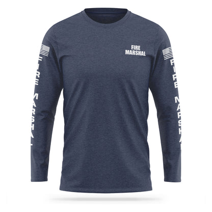 [FIRE MARSHAL] Cotton Blend Long Sleeve [NVY/WHT]-13 Fifty Apparel