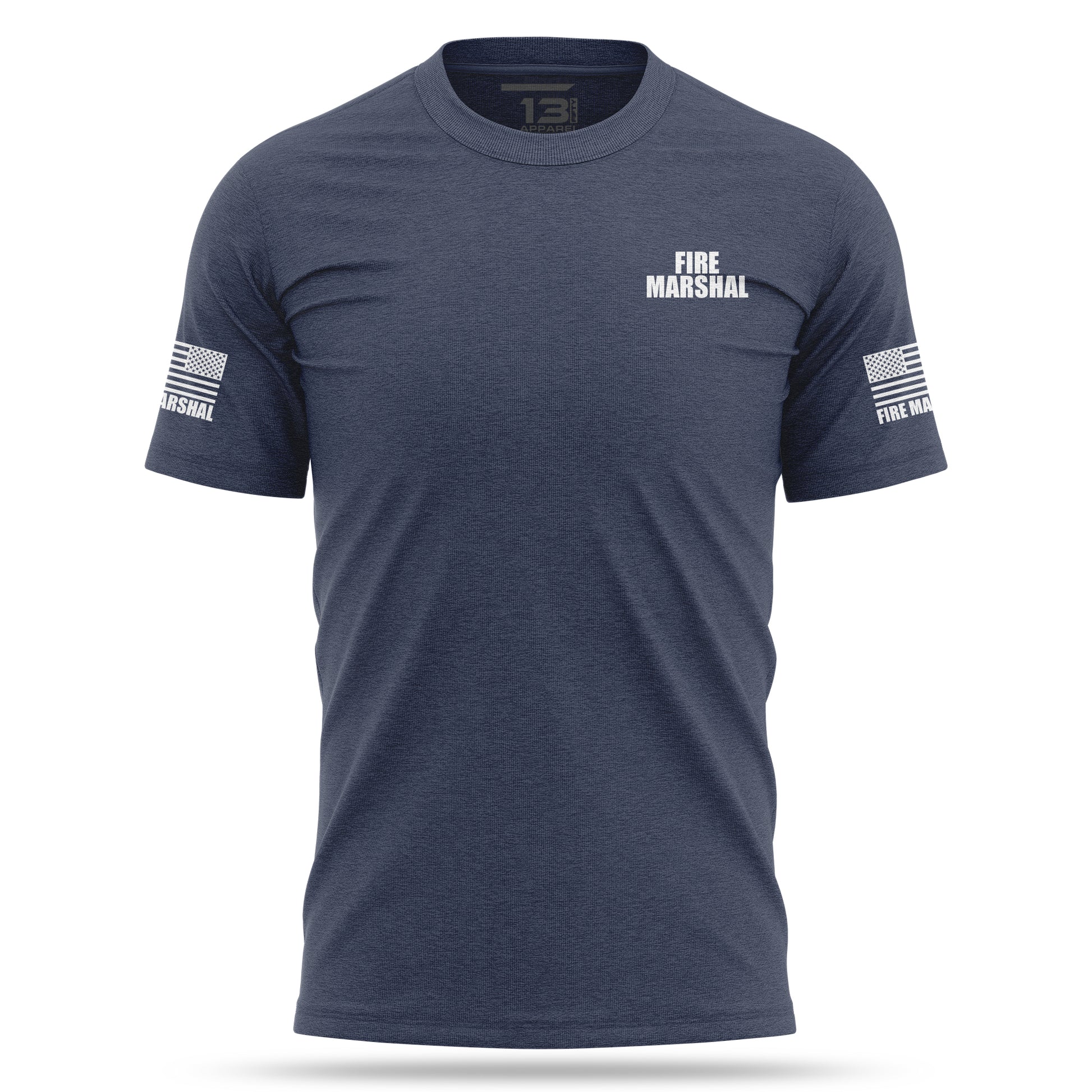 [FIRE MARSHAL] Cotton Blend Shirt [NVY/WHT]-13 Fifty Apparel