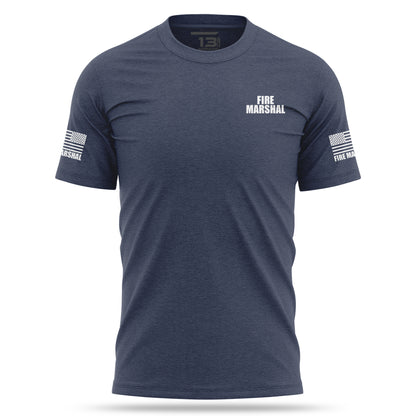 [FIRE MARSHAL] Cotton Blend Shirt [NVY/WHT]-13 Fifty Apparel