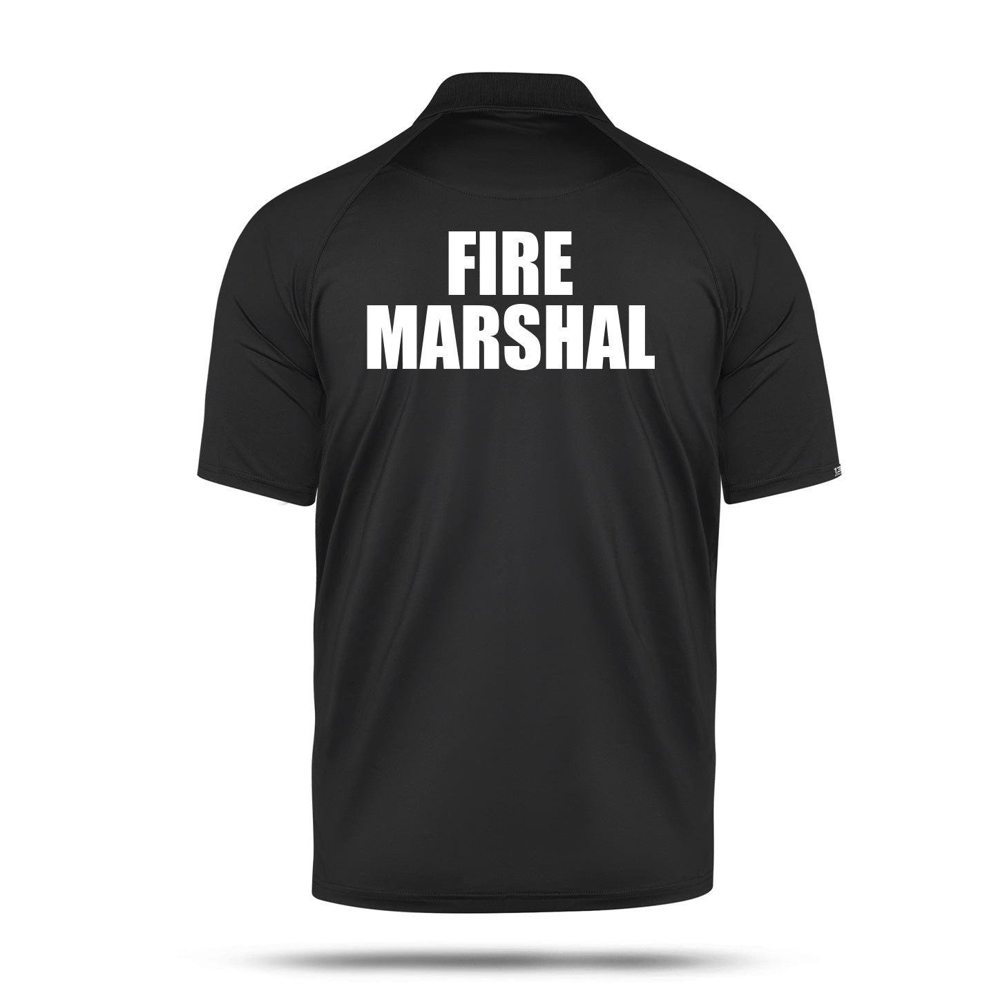 [FIRE MARSHAL] Men's Performance Polo [BLK/WHT]﻿﻿ 13 Fifty Apparel 